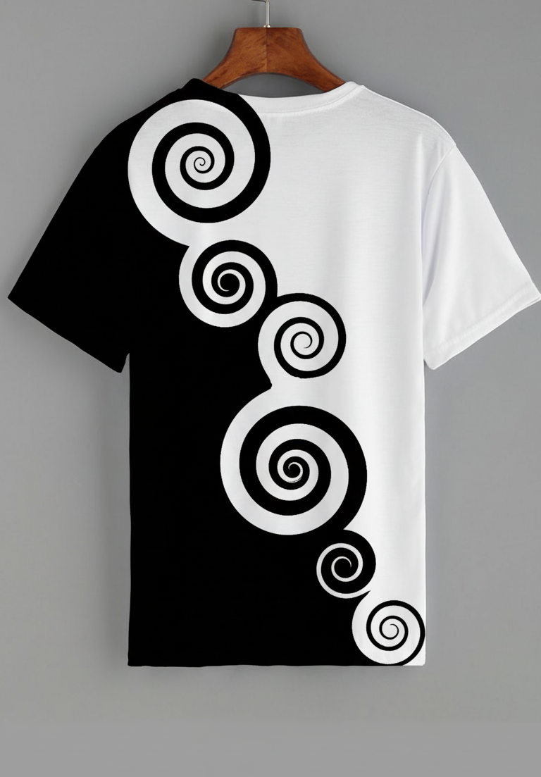 Abstract Art Geometry Print Casual Unisex AOP Oversized Tee